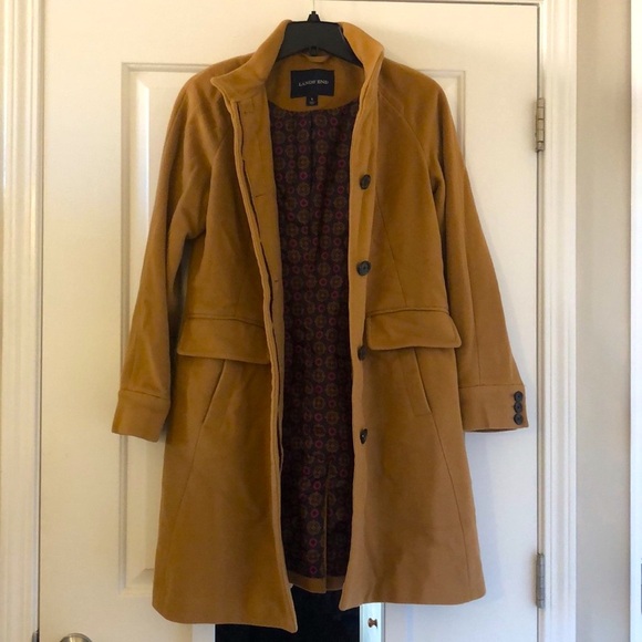 Lands' End Jackets & Blazers - Land’s End Cashmere and Wool Coat